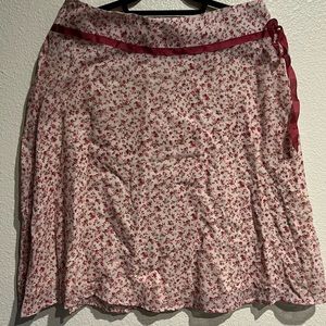 Y2K floral cotton skirt‎